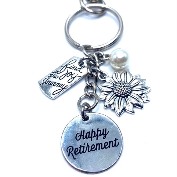 Retirement Keychain Bag Charm May Be Personalized - Picture 2 of 7